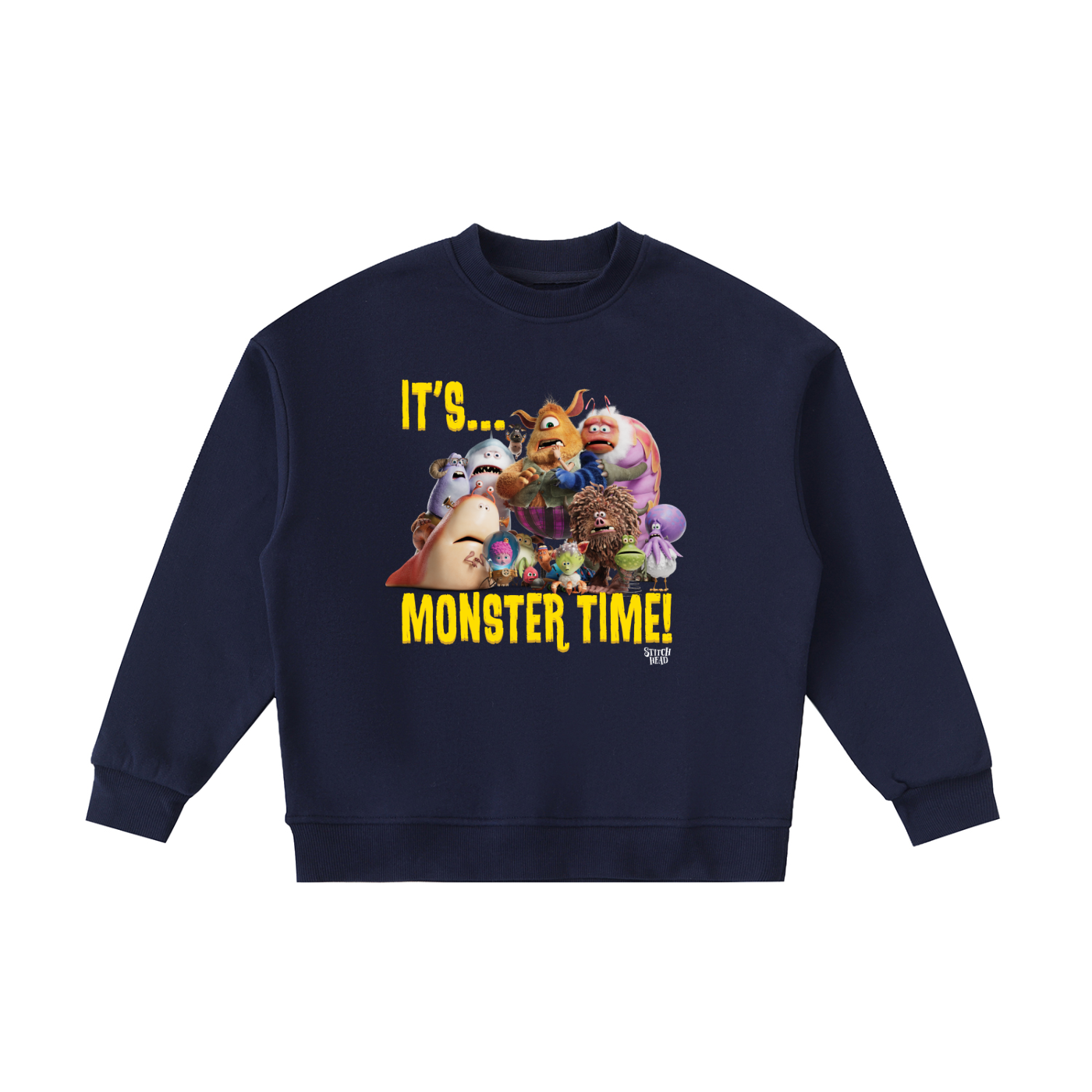 Stitch Head 'It's Monster Time' Kids' Crewneck Sweatshirt