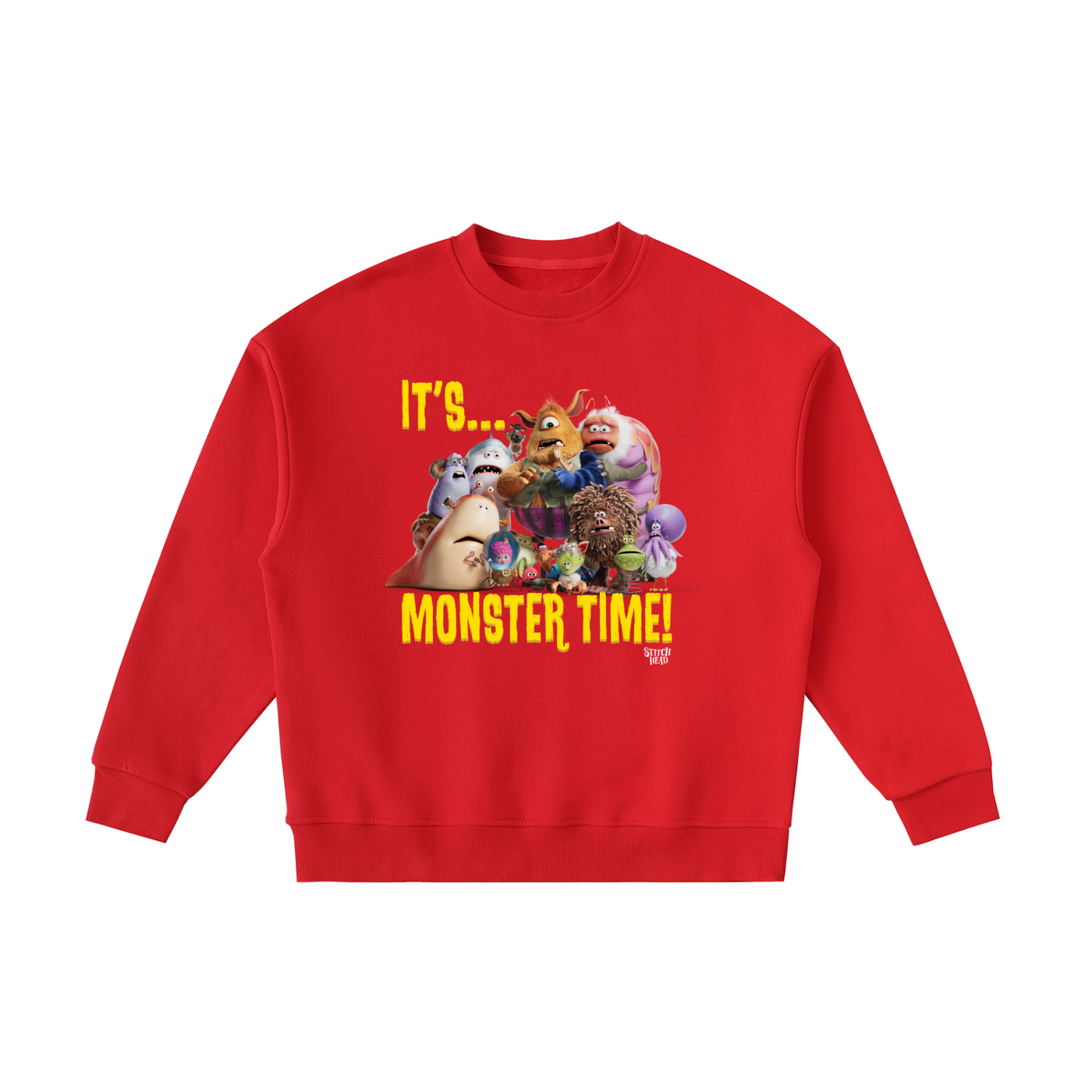 Stitch Head 'It's Monster Time' Kids' Crewneck Sweatshirt