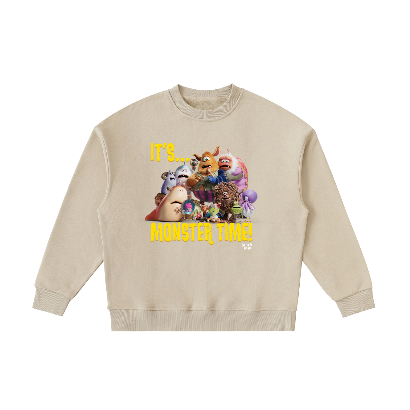 Stitch Head 'It's Monster Time' Kids' Crewneck Sweatshirt