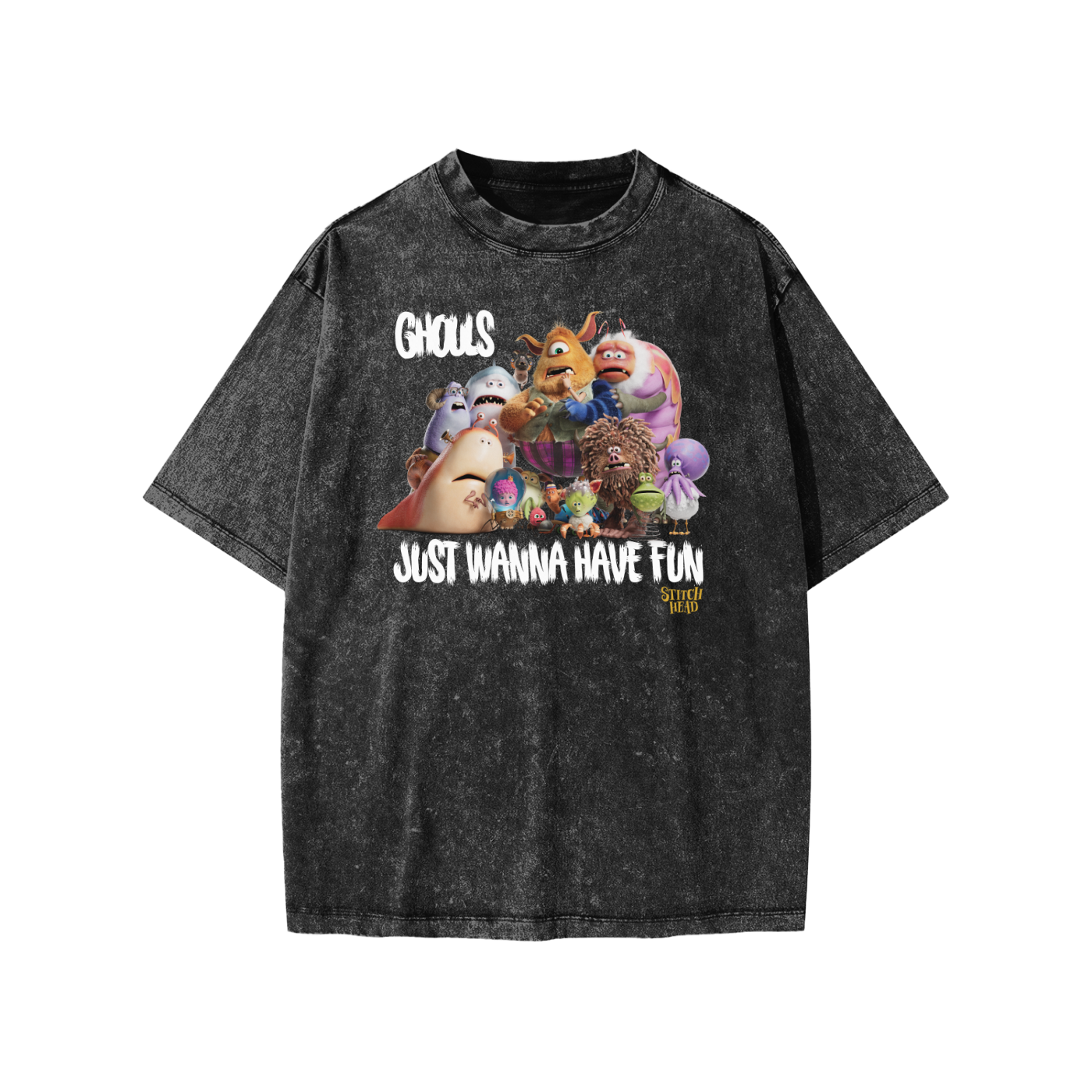 Stitch Head ‘Ghouls Just Wanna Have Fun’ Snow Washed Kids' T-Shirt