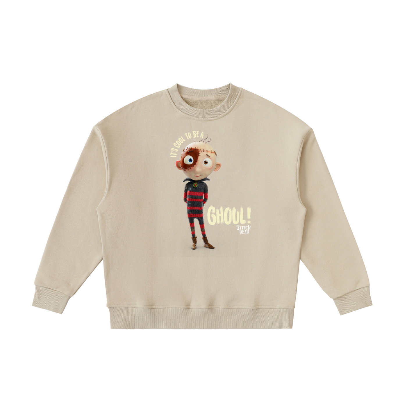Stitch Head Cool To Be A Ghoul Kids' Crewneck Sweatshirt