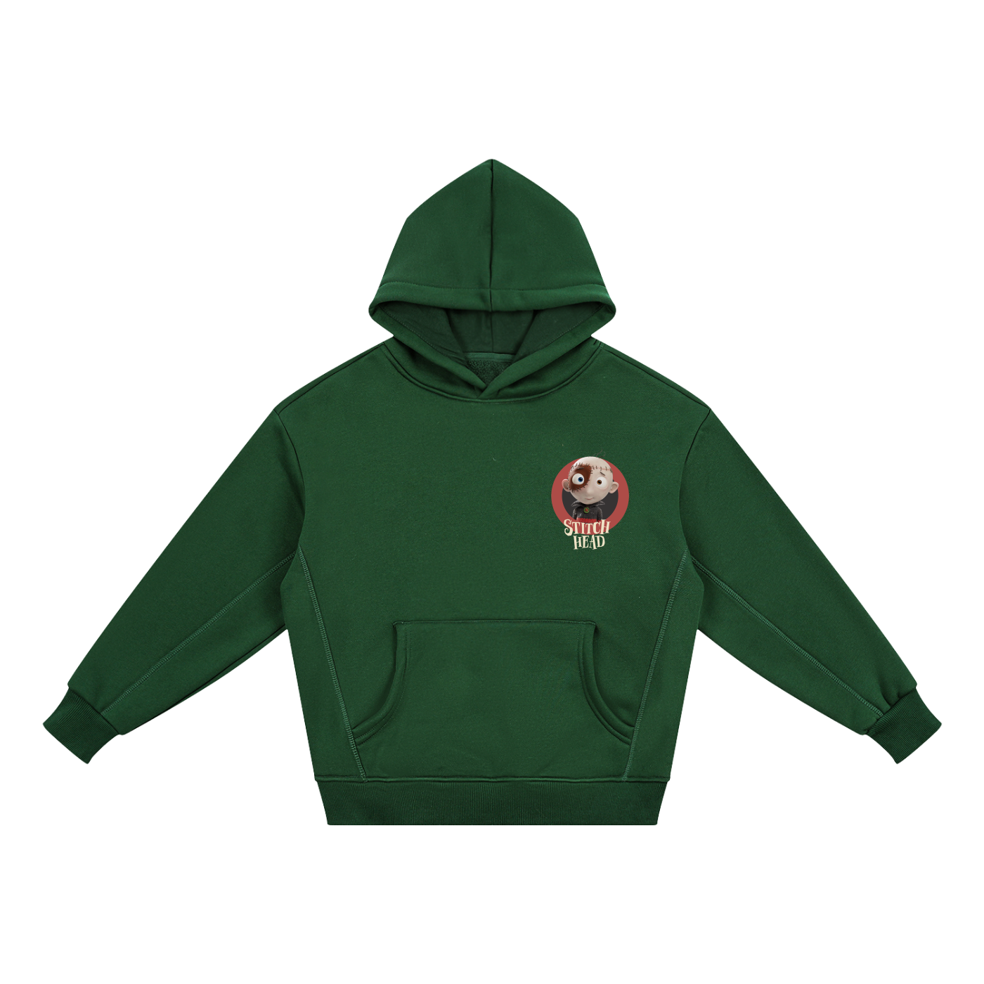Stitch Head Left Chest Emblem Essential Kids' Fleece Hoodie