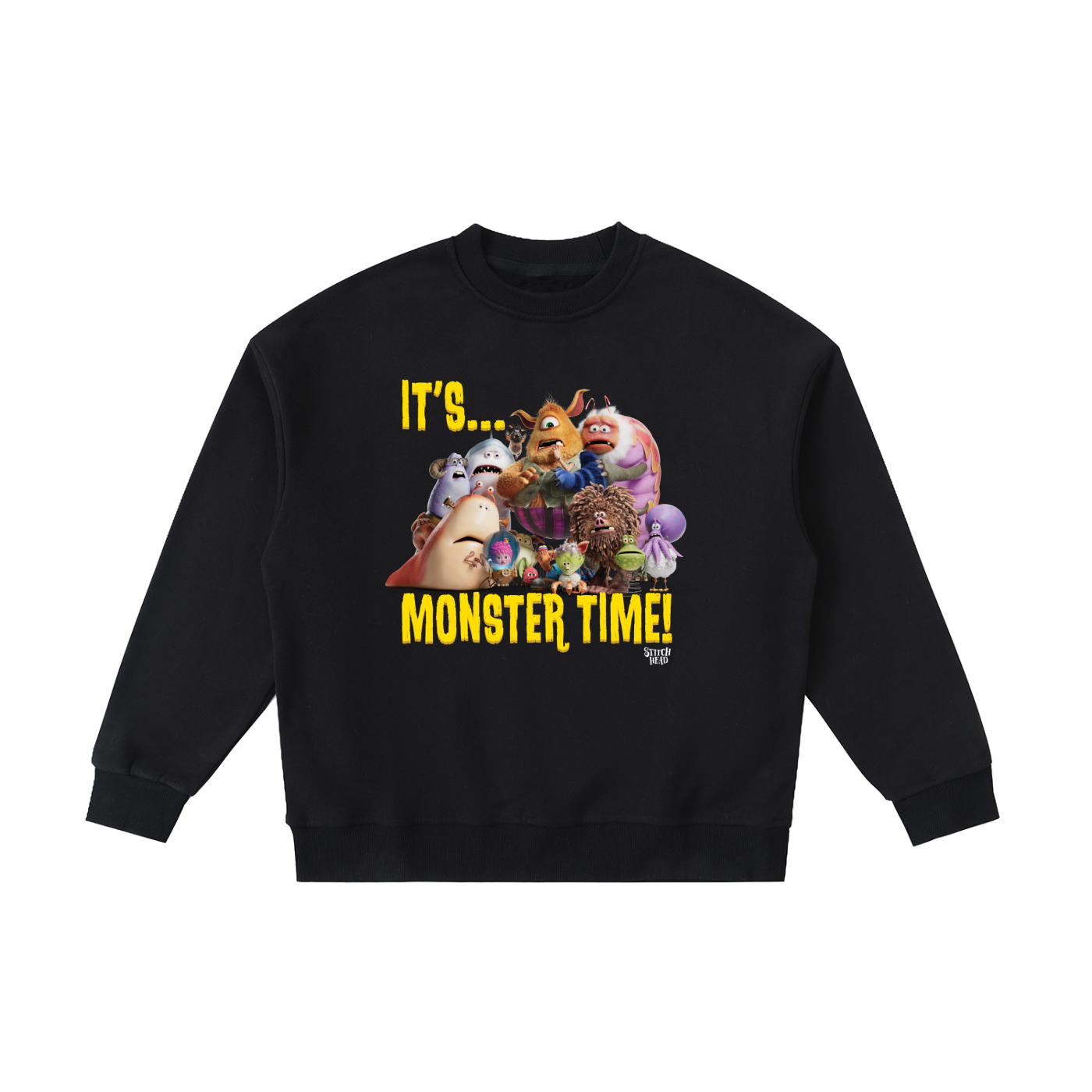 Stitch Head 'It's Monster Time' Kids' Crewneck Sweatshirt