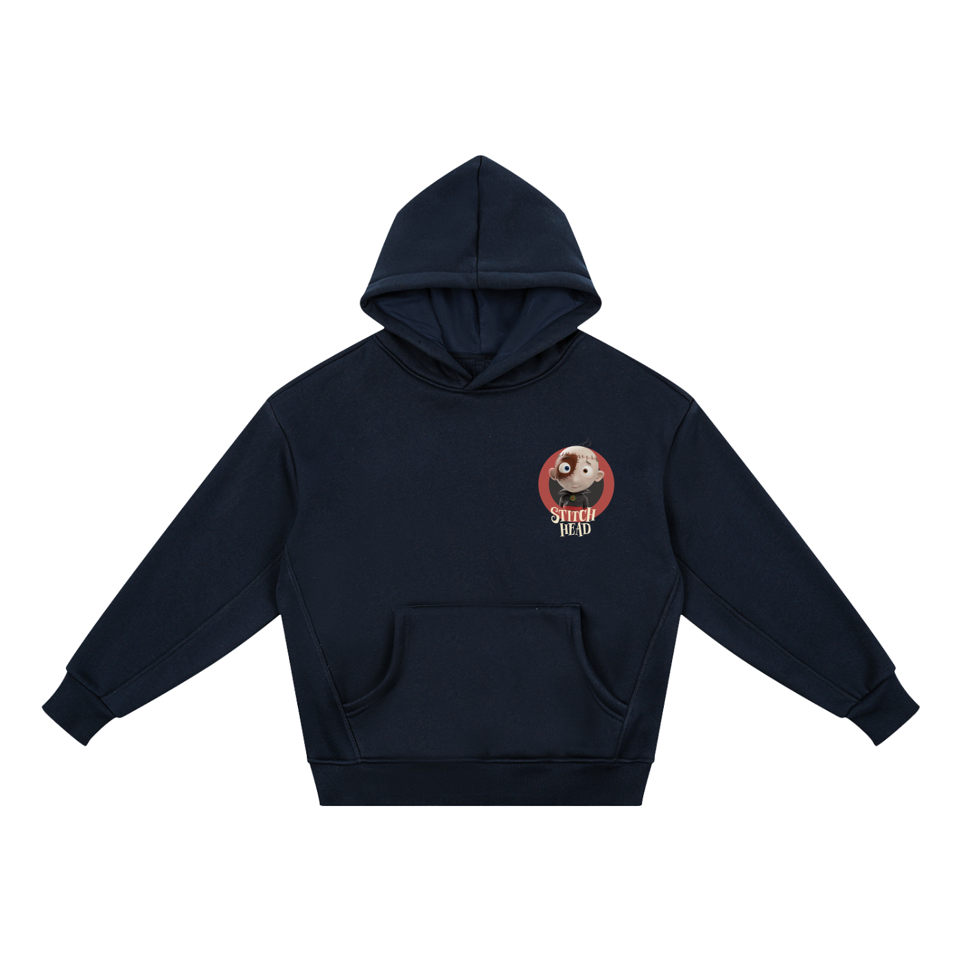 Stitch Head Left Chest Emblem Essential Kids' Fleece Hoodie