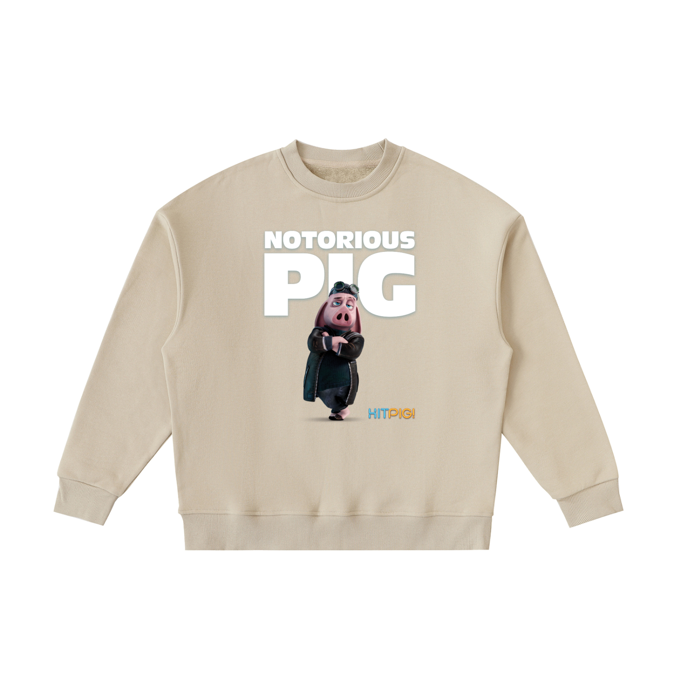 Hitpig 'Notorious' Kids' Essential Fleece Crewneck Sweatshirt