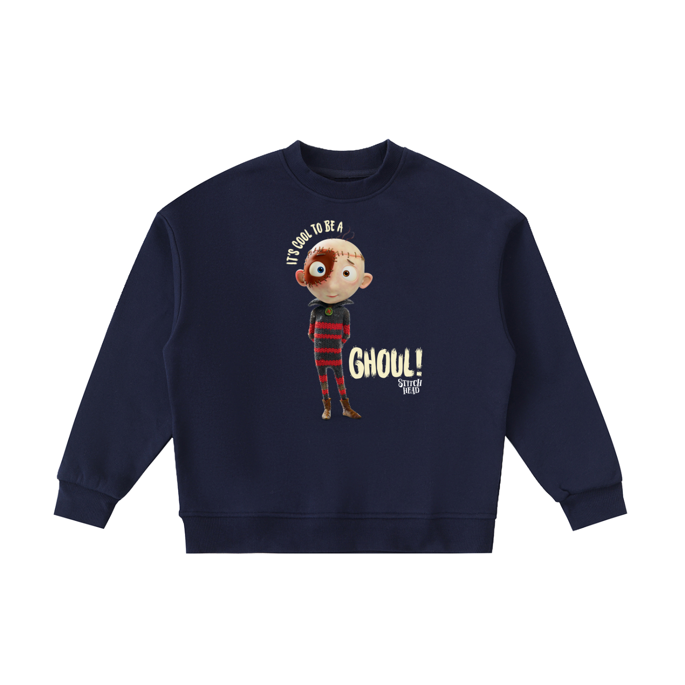 Stitch Head Cool To Be A Ghoul Kids' Crewneck Sweatshirt