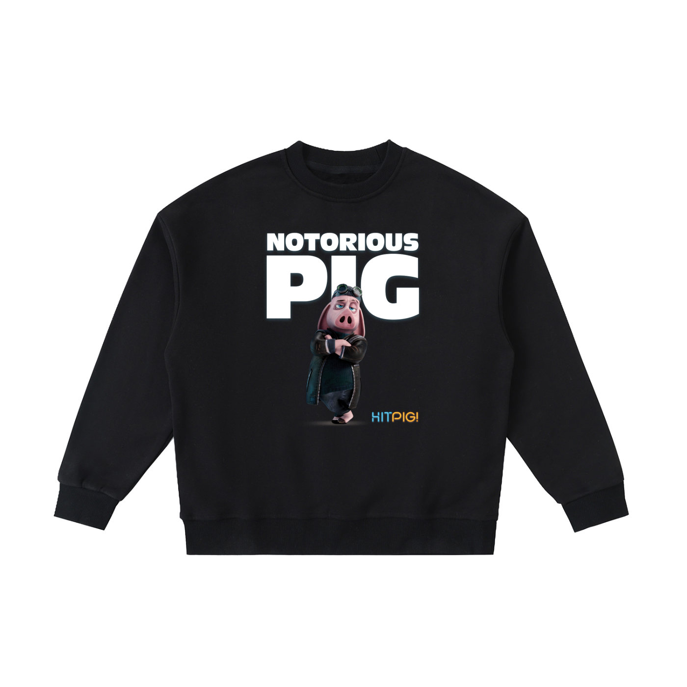 Hitpig 'Notorious' Kids' Essential Fleece Crewneck Sweatshirt