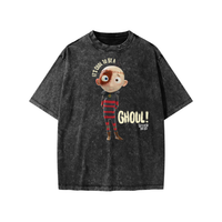 Stitch Head ‘It’s Cool To Be A Ghoul’ Snow Washed Kids' T-Shirt