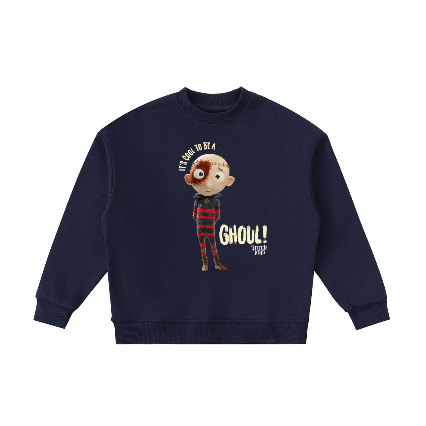 Stitch Head ‘It's Cool To Be A Ghoul!’ Kids' Crewneck Sweatshirt