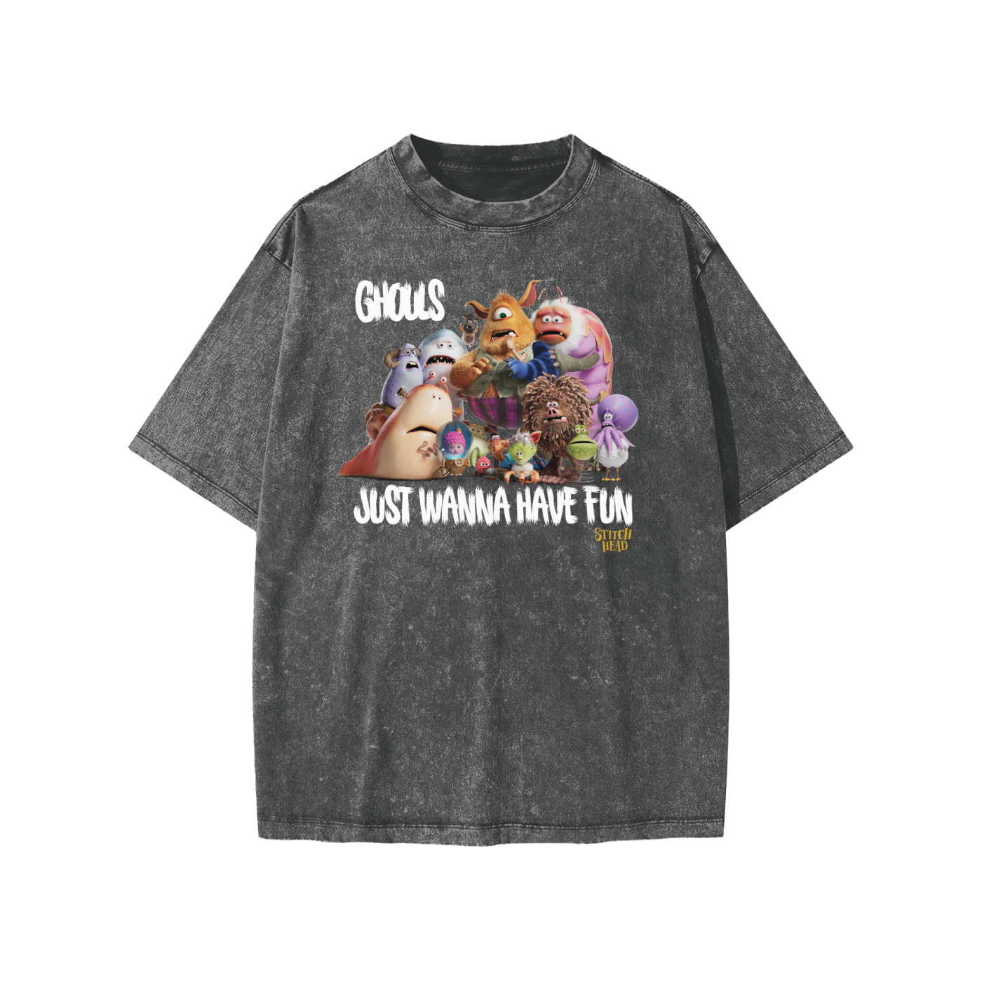 Stitch Head ‘Ghouls Just Wanna Have Fun’ Snow Washed Kids' T-Shirt