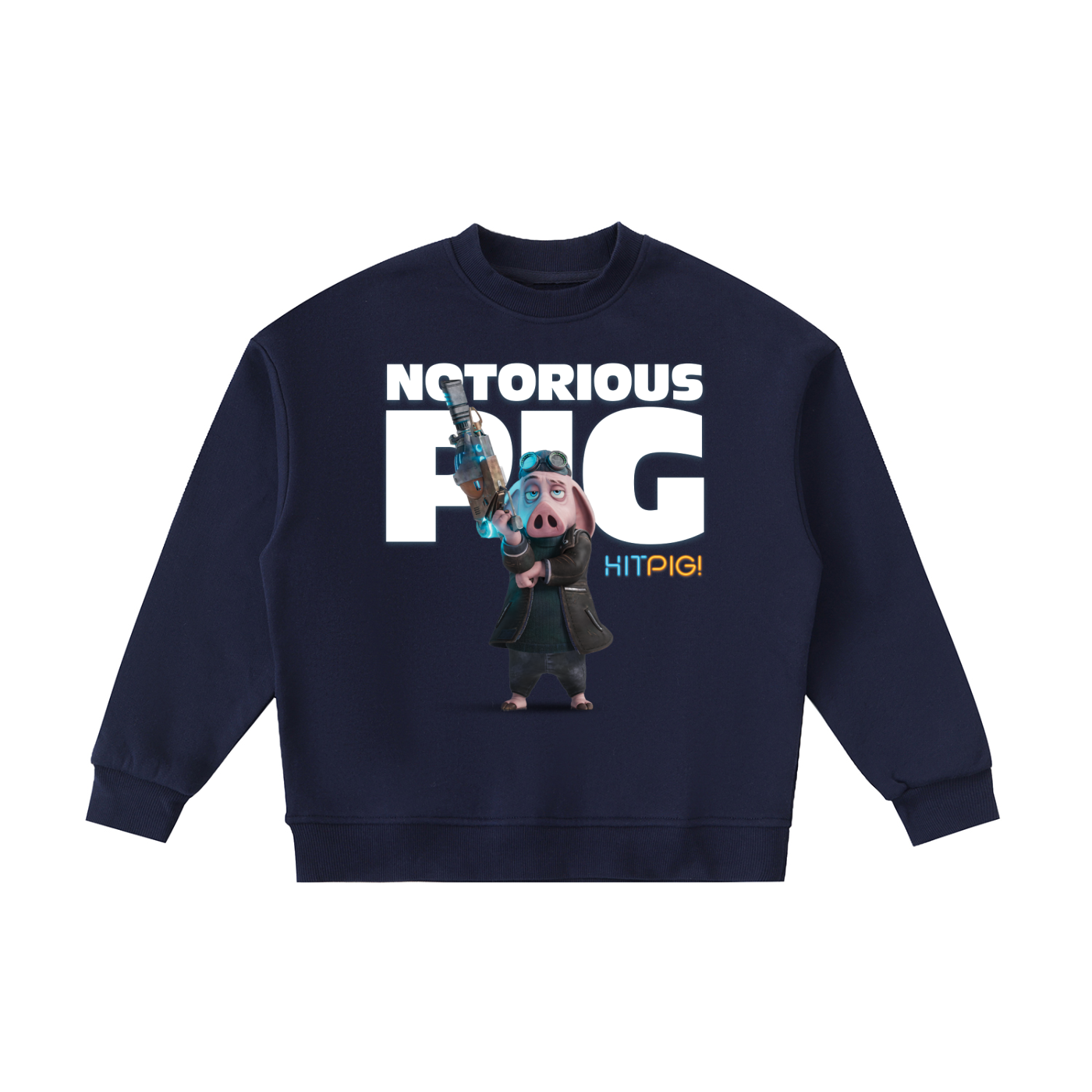 Hitpig 'Notorious' Kids' Essential Fleece Crewneck Sweatshirt