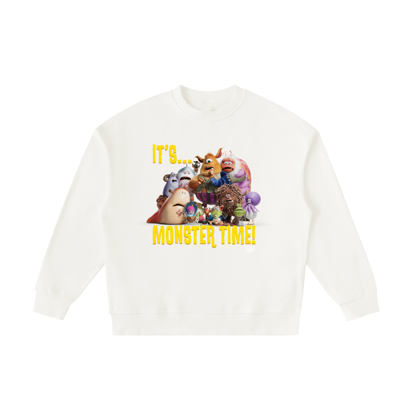 Stitch Head 'It's Monster Time' Kids' Crewneck Sweatshirt