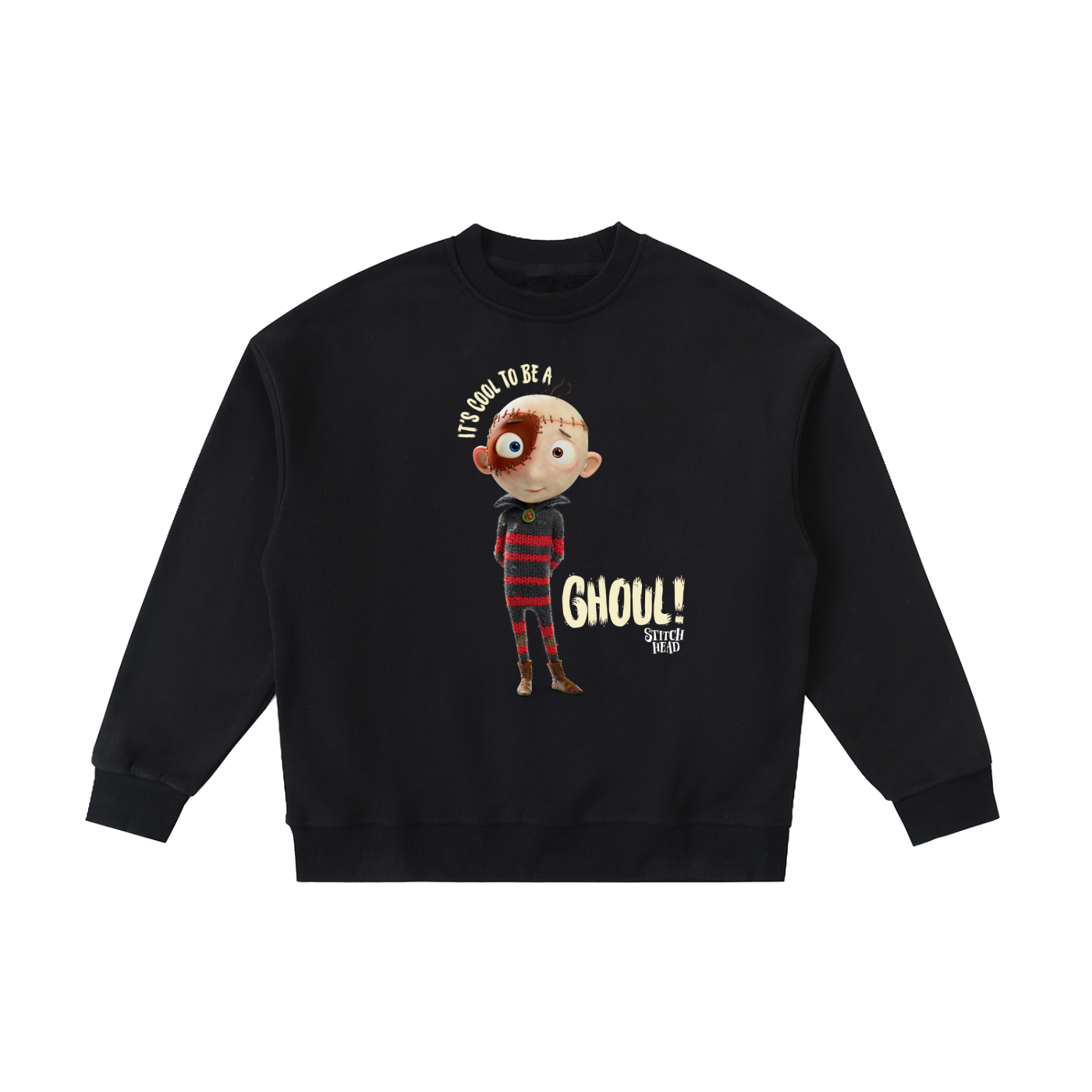 Stitch Head ‘It's Cool To Be A Ghoul!’ Kids' Crewneck Sweatshirt