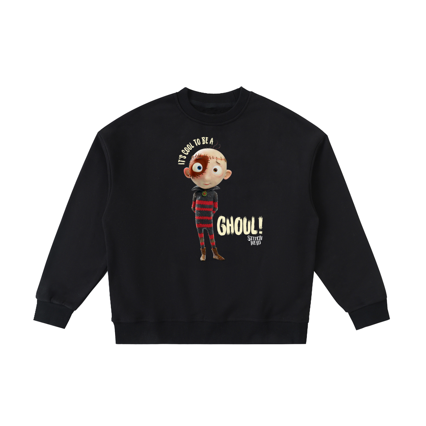 Stitch Head Cool To Be A Ghoul Kids' Crewneck Sweatshirt