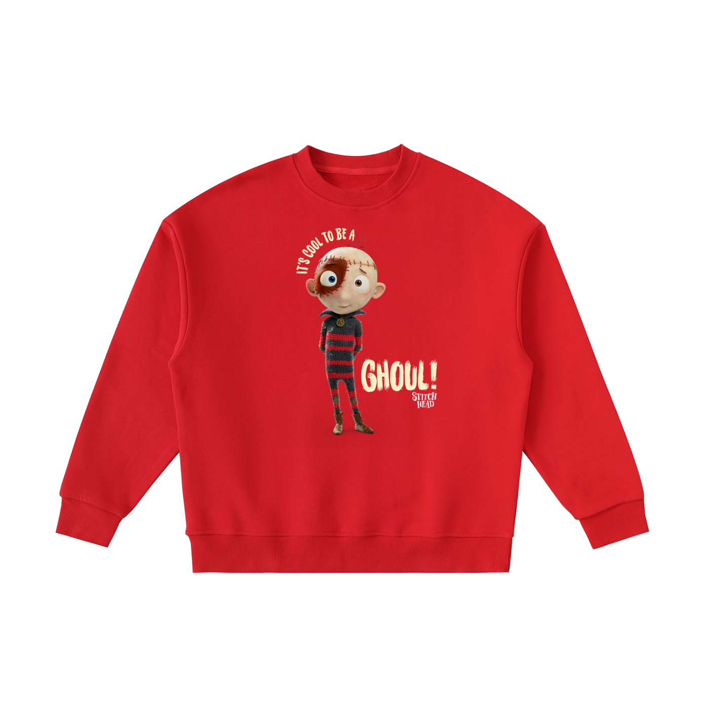 Stitch Head Cool To Be A Ghoul Kids' Crewneck Sweatshirt
