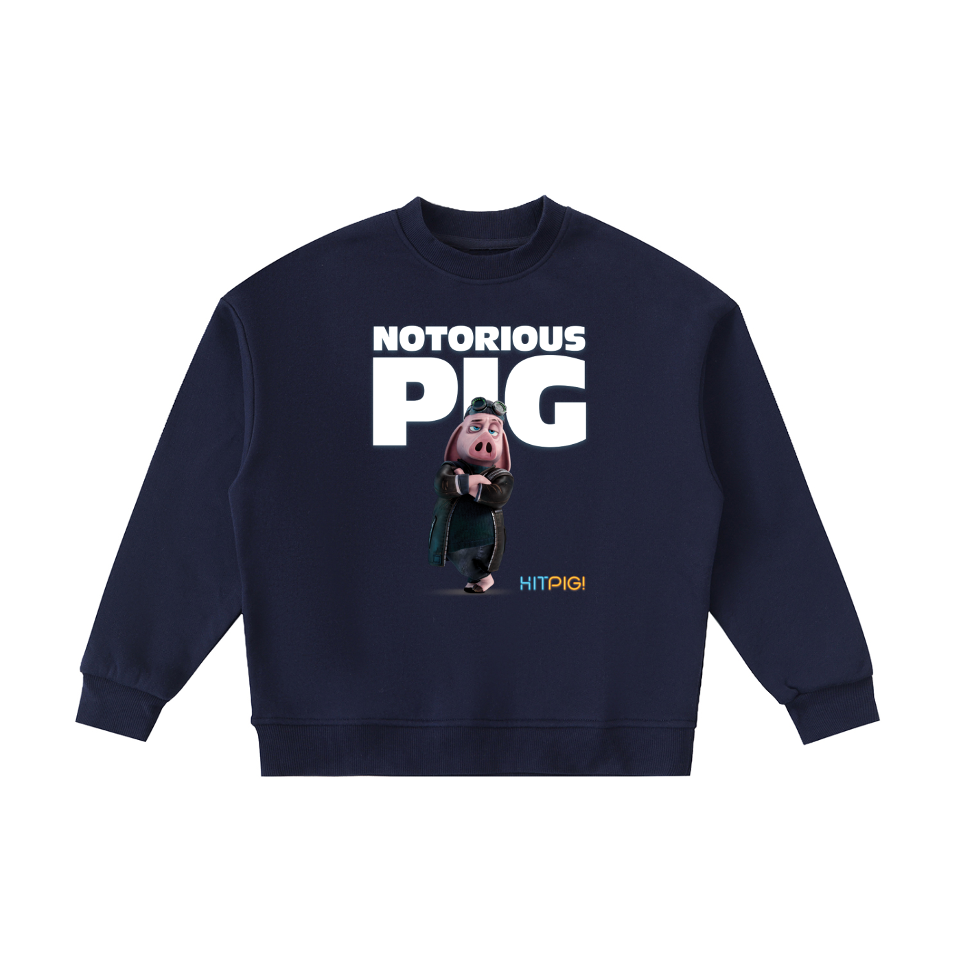 Hitpig 'Notorious' Kids' Essential Fleece Crewneck Sweatshirt